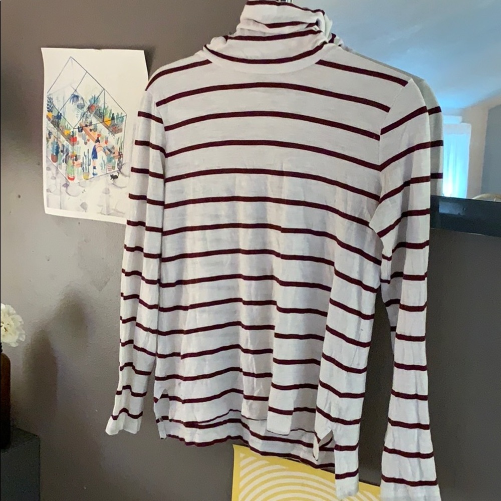 Madewell stripped turtleneck shirt